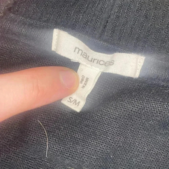 Womens Maurices Black Cardigan - S/M - Picture 6 of 6